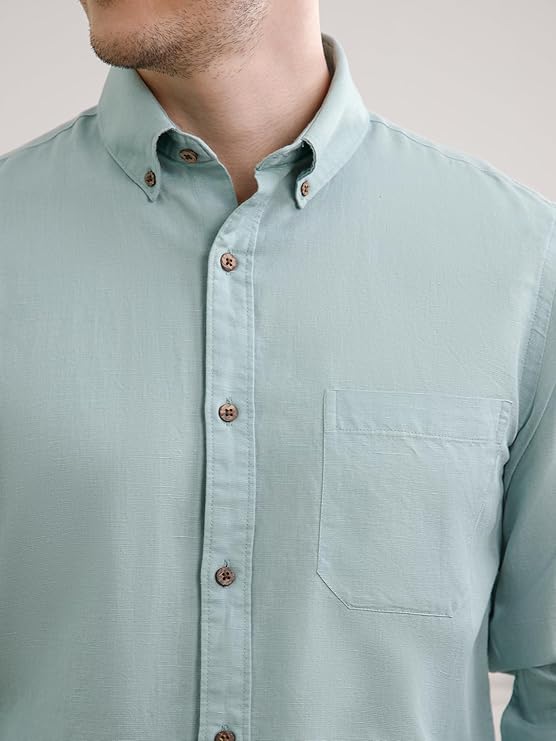 Men's Breeze Full Sleeve Cotton Linen Shirt for Men in Smart Fit - Image 4