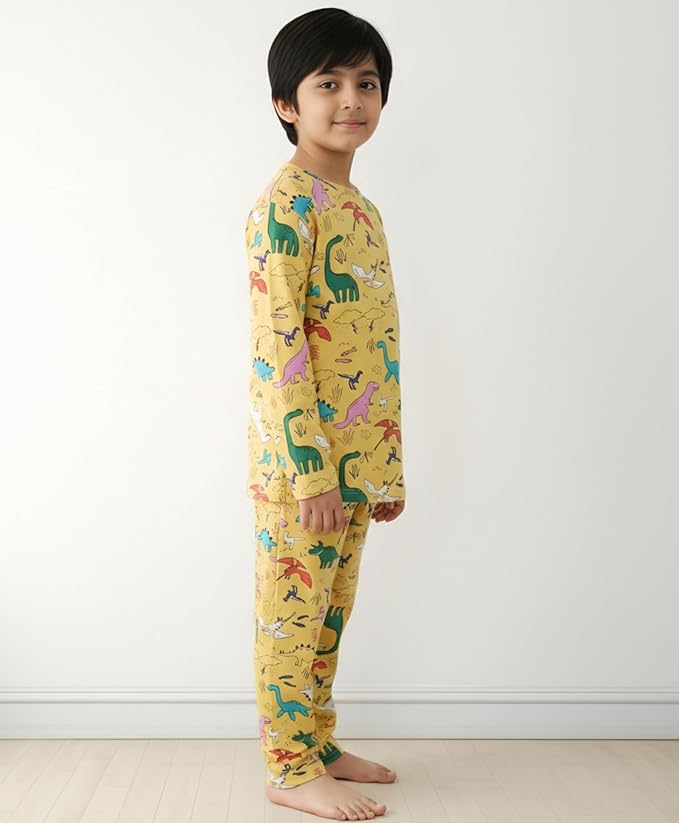 ANTHRILO Pajama T-Shirt Set for Boys & Toddlers|Full Sleeves Cotton T-Shirt Pyjama for Kids | Comfortable & Regular Slim Fit - Image 2