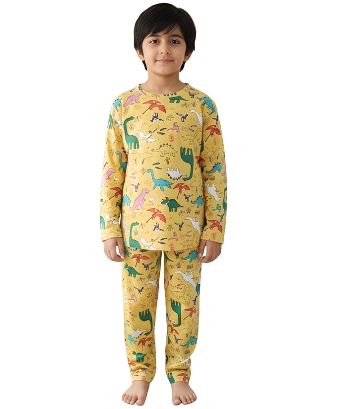 ANTHRILO Pajama T-Shirt Set for Boys & Toddlers|Full Sleeves Cotton T-Shirt Pyjama for Kids | Comfortable & Regular Slim Fit - Image 4